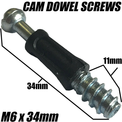 15mm Hole Cam Dowel Locking Nut / M5/M6 Cam Screw For Flatpack