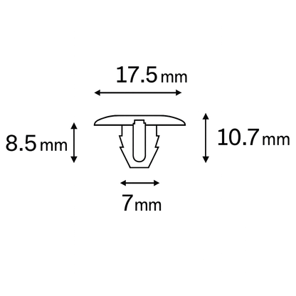 Bonnet Lining Sound Insulation Clips for Alfa Romeo 145, 146, 164, 75, Spider