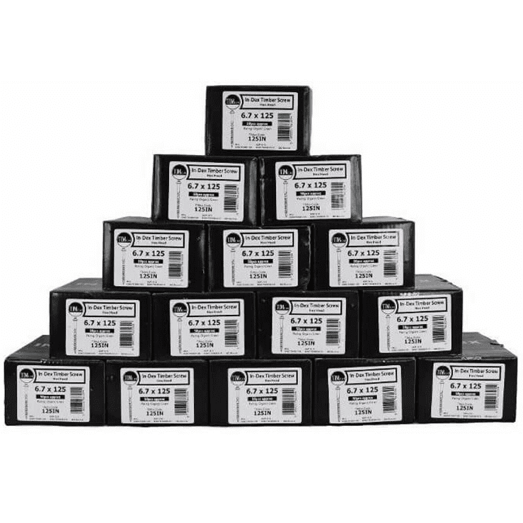 750x Index 6.7X125mm 5 Inch Hex Head Sleeper Landscape Fixing Decking Screws