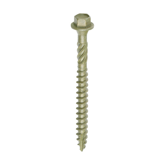 6.7x75mm 3" Hex Head Landscape Wood Screws Sleeper Decking Timber In-Dex