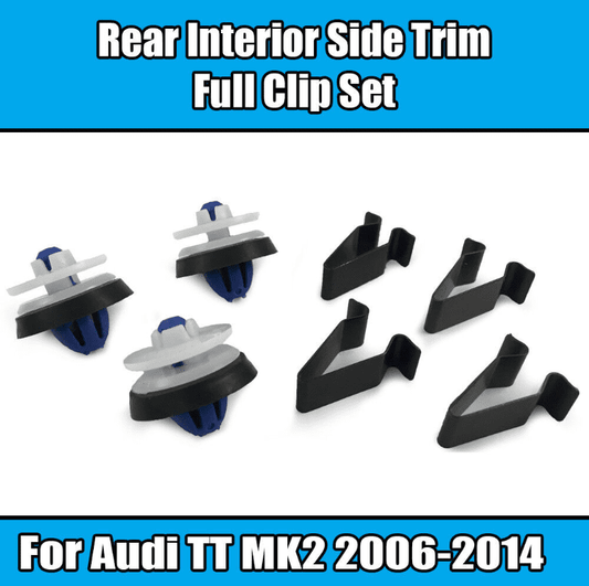 7x Full Clips Kit Rear Interior Side Trim Set for Audi Tt Mk2 2006-2014 One Side