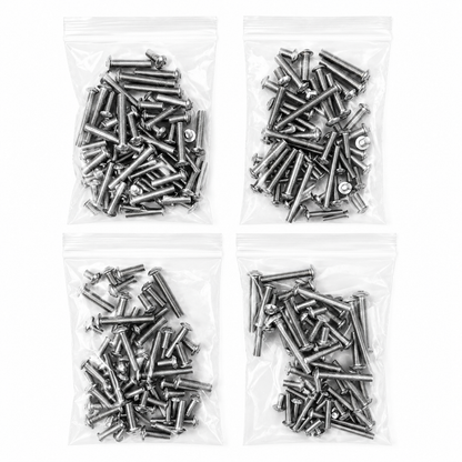 Mixed Bag of A2 Stainless Steel Button Head Screws Allen Key Socket Head M4x10mm - M6x50mm