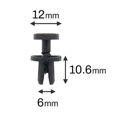 6mm Torx Head Plastic Trim Clips Covers Mountings For Audi A1 A3 VW Golf T5 SEAT Skoda