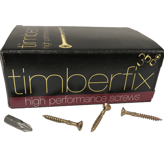8G 4mmx35mm Premium Cutter Thread Wood Timber Screws Pozi Csk Timberfix 360