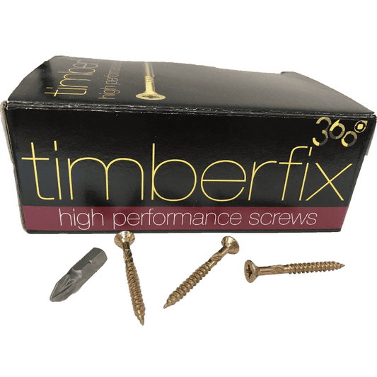 8G 4mmx40mm Premium Cutter Thread Wood Timber Screws Pozi Csk Timberfix 360