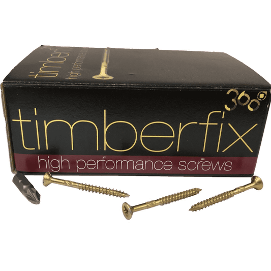 8G 4mmx45mm Premium Cutter Thread Wood Timber Screws Pozi Csk Timberfix 360