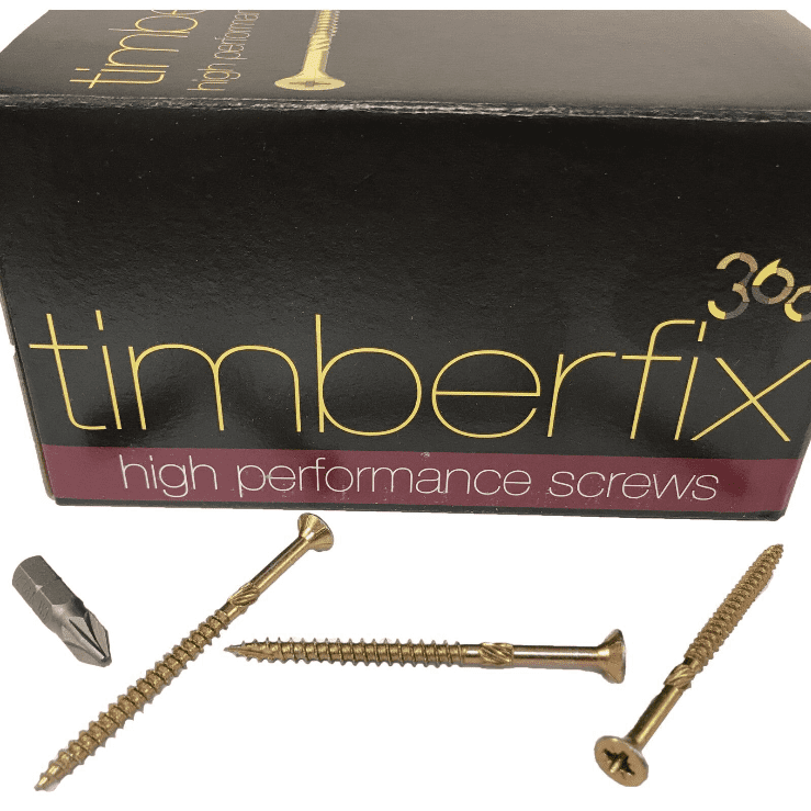 8G 4mmx60mm Premium Cutter Thread Wood Timber Screws Pozi Csk Timberfix 360