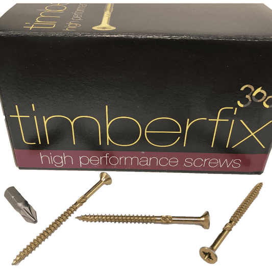 8G 4mmx60mm Premium Cutter Thread Wood Timber Screws Pozi Csk Timberfix 360