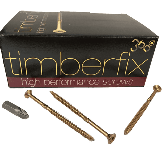 8G 4mmx70mm Premium Cutter Thread Wood Timber Screws Pozi Csk Timberfix 360