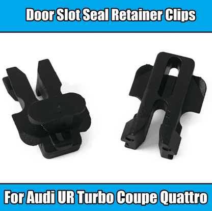8x Black Plastic Retainer Clips for Audi Turbo Coupe Quattro Door Slot