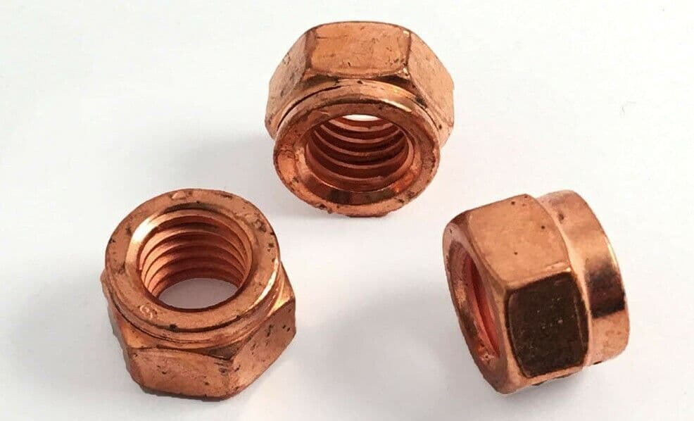 8x M8 Copper Nuts Washer Head for BMW 11621744323