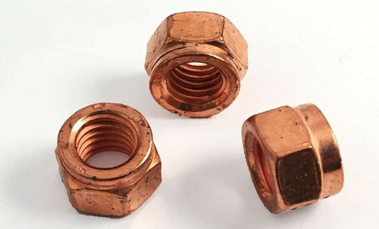 8x M8 Copper Nuts Washer Head for BMW 11621744323