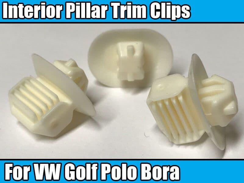 8x Window Interior Pillar Holding Trim Clips for VW Golf IV Polo 6N1/2 Bora 1J2