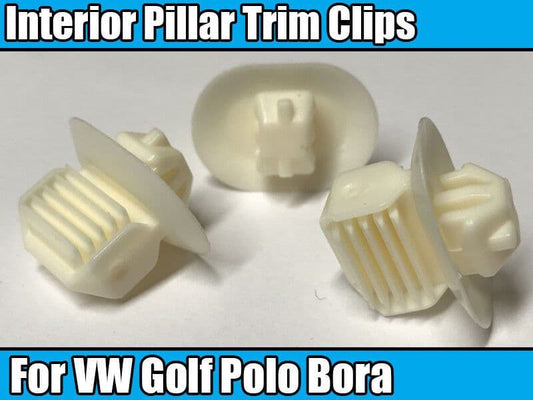 8x Window Interior Pillar Holding Trim Clips for VW Golf IV Polo 6N1/2 Bora 1J2