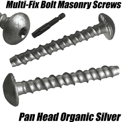8X75mm Timco Masonry Multi-Fix Pan Head Bolt Screw Anchor
