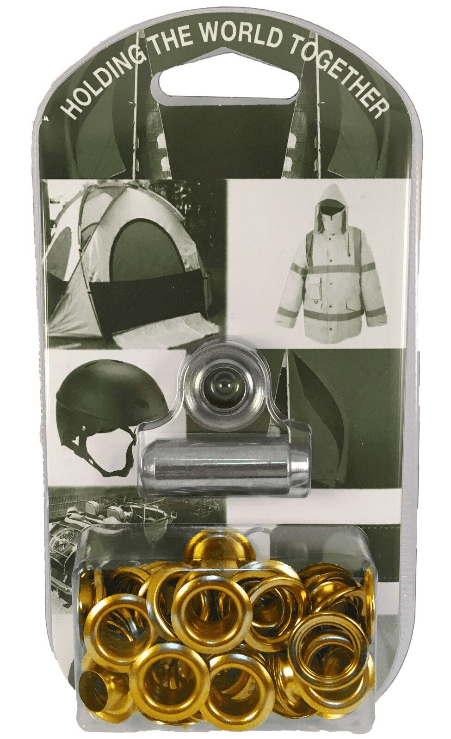 9.5mm Eyelet & Ring Washer Sail Canvas Canopy Awning Repair Kit Set Tools Brass