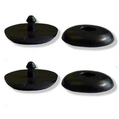 Universal Seat Belt Buckle Stopper Clips, Black Plastic, for all cars and vans