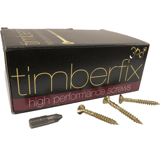 9G 4.5mmx35mm Premium Cutter Thread Wood Timber Screws Pozi Csk Timberfix 360
