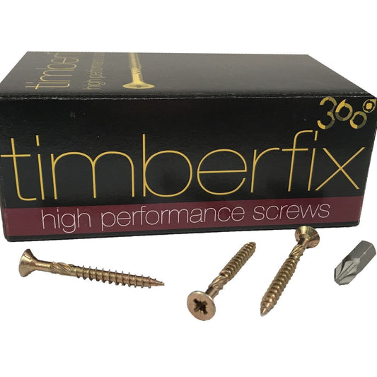 9G 4.5mmx45mm Premium Cutter Thread Wood Timber Screws Pozi Csk Timberfix 360