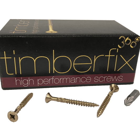 9G 4.5mmx50mm Premium Cutter Thread Wood Timber Screws Pozi Csk Timberfix 360