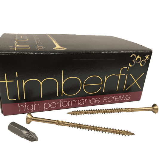 9G 4.5mmx80mm Premium Cutter Thread Wood Timber Screws Pozi Csk Timberfix 360