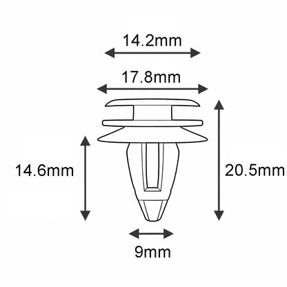 Plastic Door Card Panel Lining Fascia Interior Trim Clips for BMW