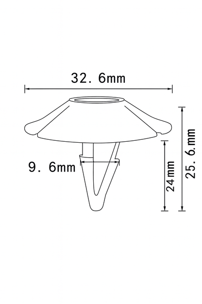 Hood Insulation Retainer Black Plastic Trim Clips for Dodge Ram Chrysler