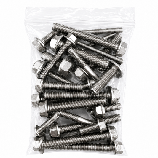 M5, M6, M8 & M10 Stainless Steel Flange Bolts - 500g - 2kg Assorted Mixed Pack