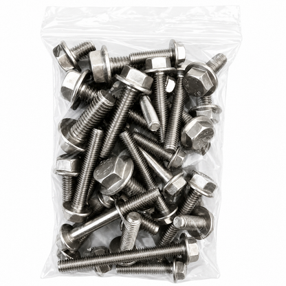 M5, M6, M8 & M10 Stainless Steel Flange Bolts - 500g - 2kg Assorted Mixed Pack