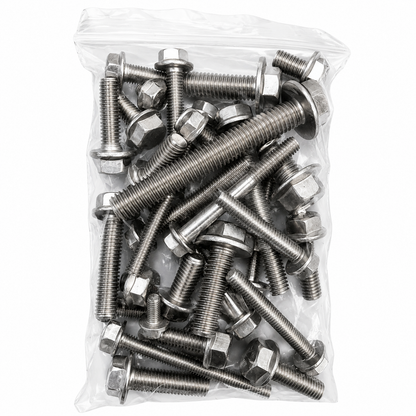 M5, M6, M8 & M10 Stainless Steel Flange Bolts - 500g - 2kg Assorted Mixed Pack