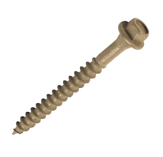 6.5mmx65mm 2.5" Timber Lock Railway Sleeper Decking Wood Screws - Hex Head - Sold individually