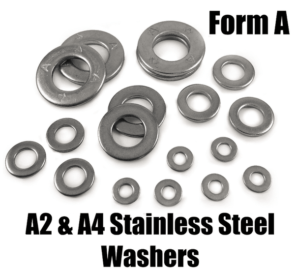 A2 & A4 form A Stainless Steel Washers M3 M4 M5 M6 M7 M8 M10 M12 – ADL ...