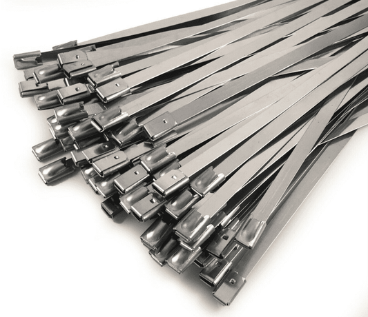 A2 Stainless Steel Metal Cable Ties Zip Wrap Exhaust Heat Straps Induction Pipe
