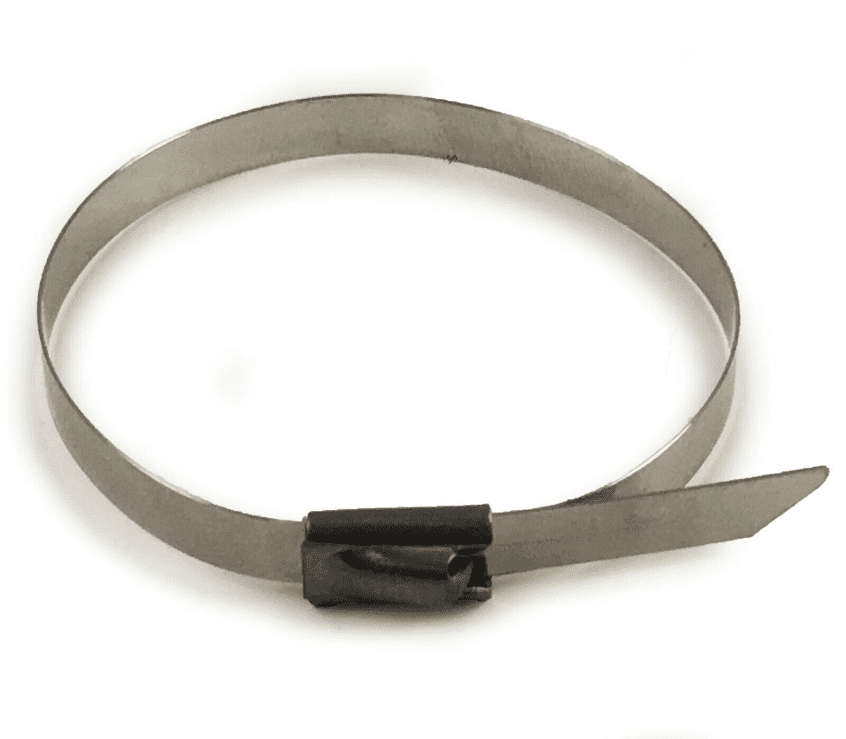 A2 Stainless Steel Metal Cable Ties Zip Wrap Exhaust Heat Straps Induction Pipe