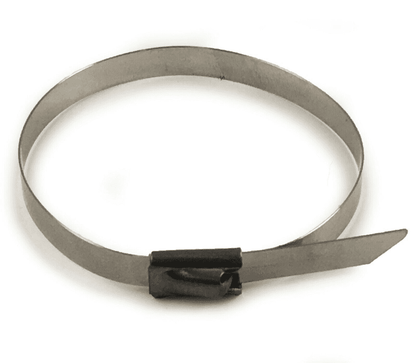 A2 Stainless Steel Metal Cable Ties Zip Wrap Exhaust Heat Straps Induction Pipe