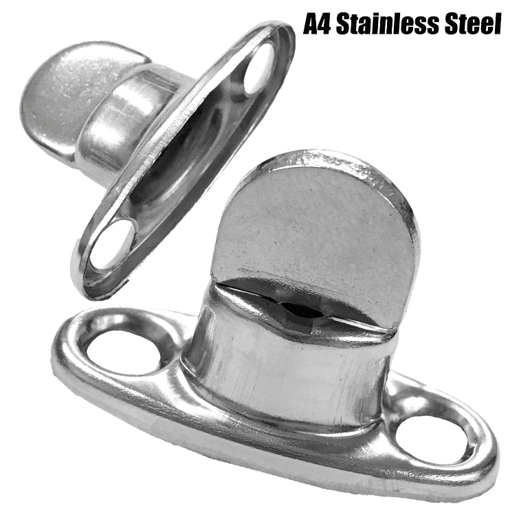 A4 Marine Grade Stainless Steel Turnbutton Eyelet Kit Boat Sail Canopy Cover