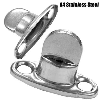 A4 Marine Grade Stainless Steel Turnbutton Eyelet Kit Boat Sail Canopy Cover