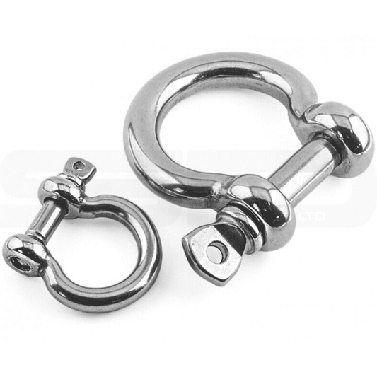 A4 Stainless Steel Bow Shackle Screw Pin Marine Grade Rigging Fastener M4-M25