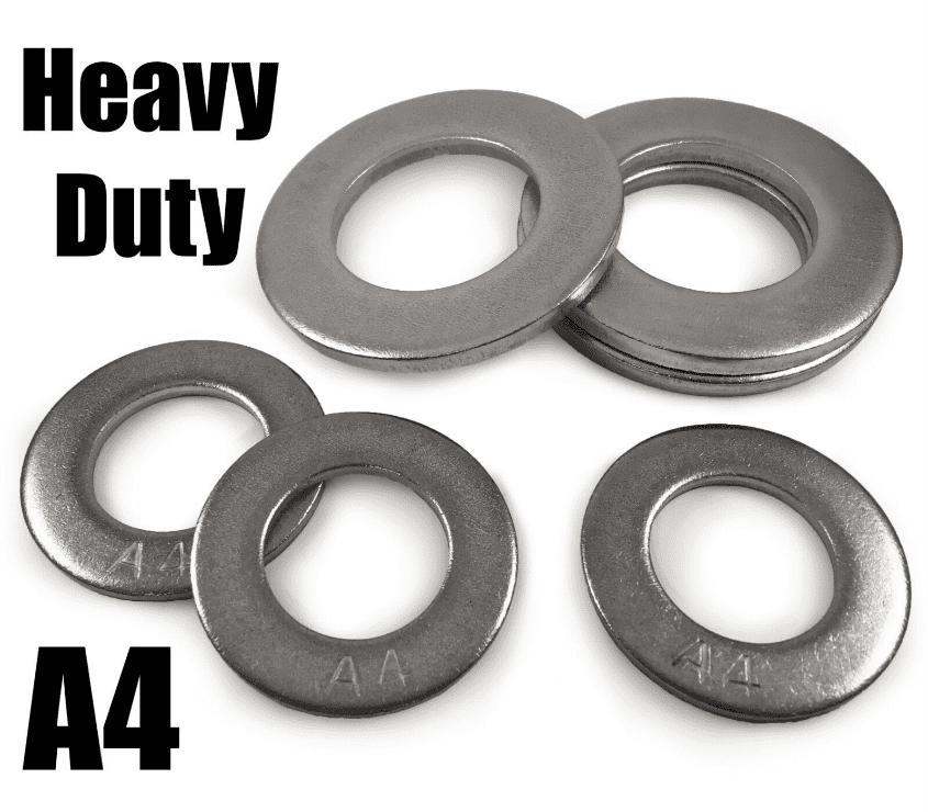 A4 Stainless Steel form A Large Heavy Duty Washers for Bolts M36 M39 M42 M46 M48