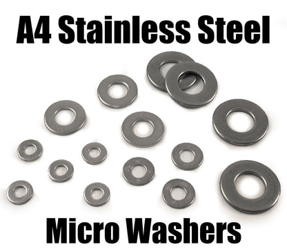 A4 Stainless Steel form A Micro Washers Micro Model Rc Cars Air Aero Planes