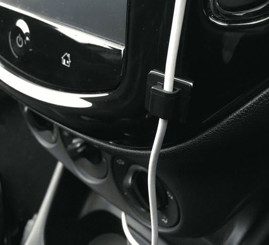 Adhesive Cable Tidy Clips Phone Usb Gps Dash Cam Sat Nav Aux Wire