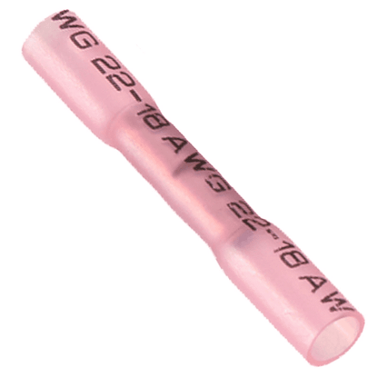 Adhesive Lined Heat Shrink Butt Connectors Terminal Red Blue Yellow