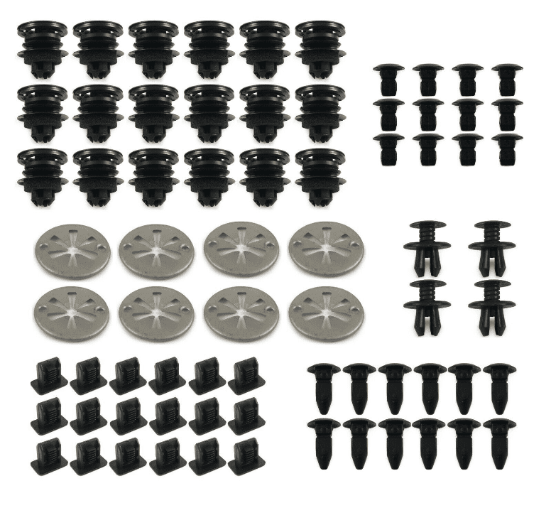 Assortment of Common Trim Clips & Fasteners for VW Golf Mk4 72 Piece Set