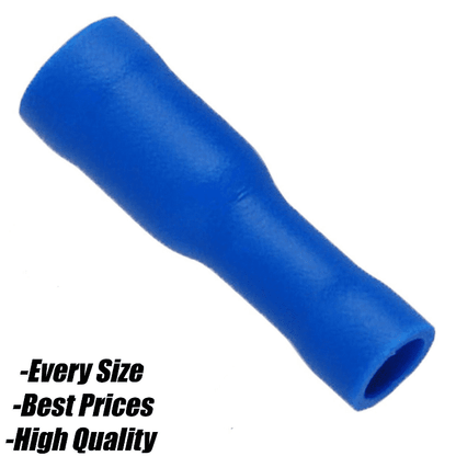 Blue 4mm Female Bullet Receptacle Insulated Electrical Crimp Terminal Cable Wire
