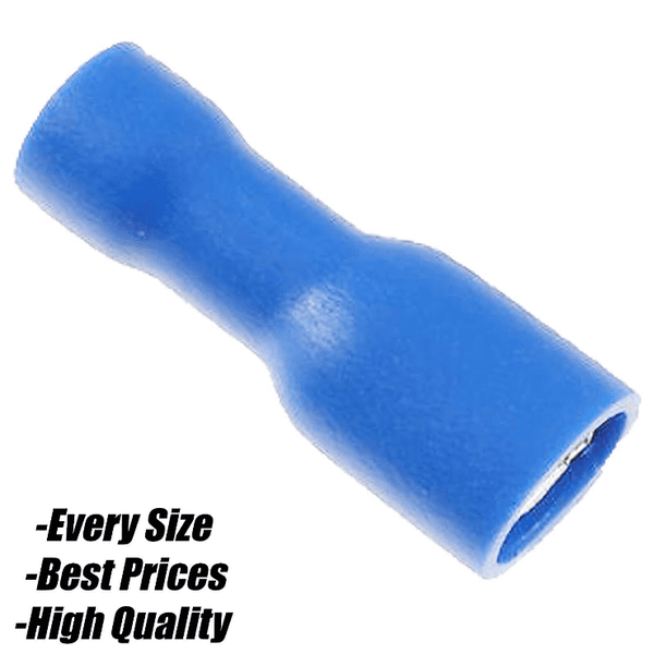 Blue Female Spade Insulated Splice Crimp 4.8mm Terminals Cable Wire ...