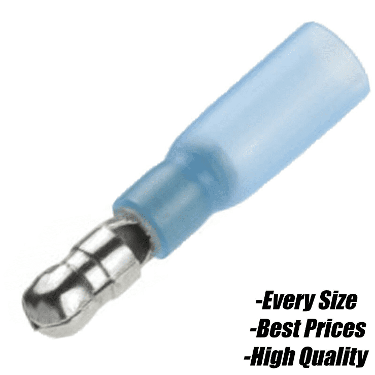 Blue Male Bullet Heat Shrink Terminal Electrical Heatshrink Connector Terminals