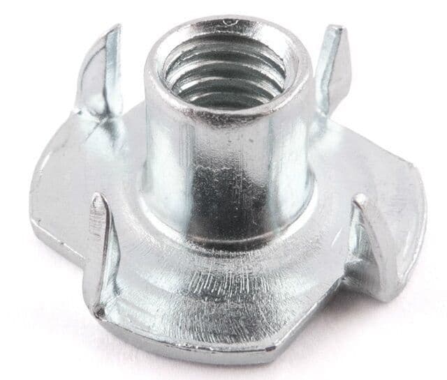Climbing Wall Holds Fixing T Nuts Tee Nut 4 Pronged M10 Zinc Plated In & Outdoor