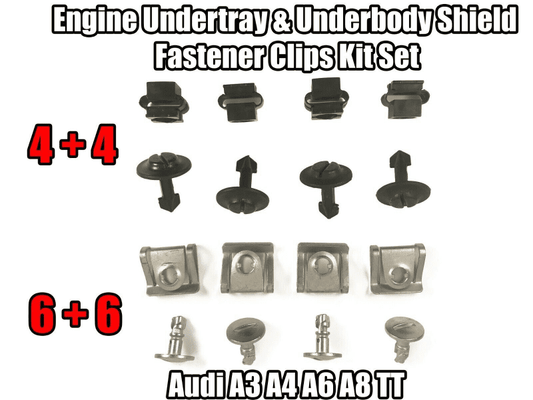 Clips for Audi A3 A4 A6 A8 Tt Engine Undertray Underbody Panel Fastener Kit Set