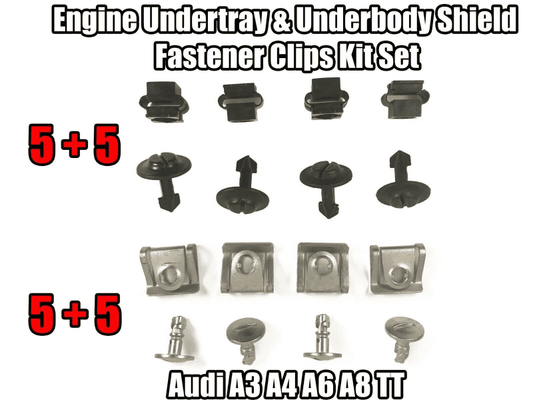 Clips for Audi A3 A4 A6 A8 Tt Engine Undertray Underbody Panel Set Kit Fastener