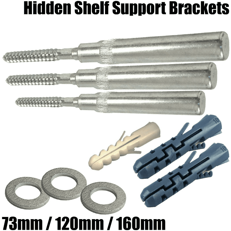 Concealed Hidden Shelf Support Brackets Invisible Mounting Floating Shelves Rack